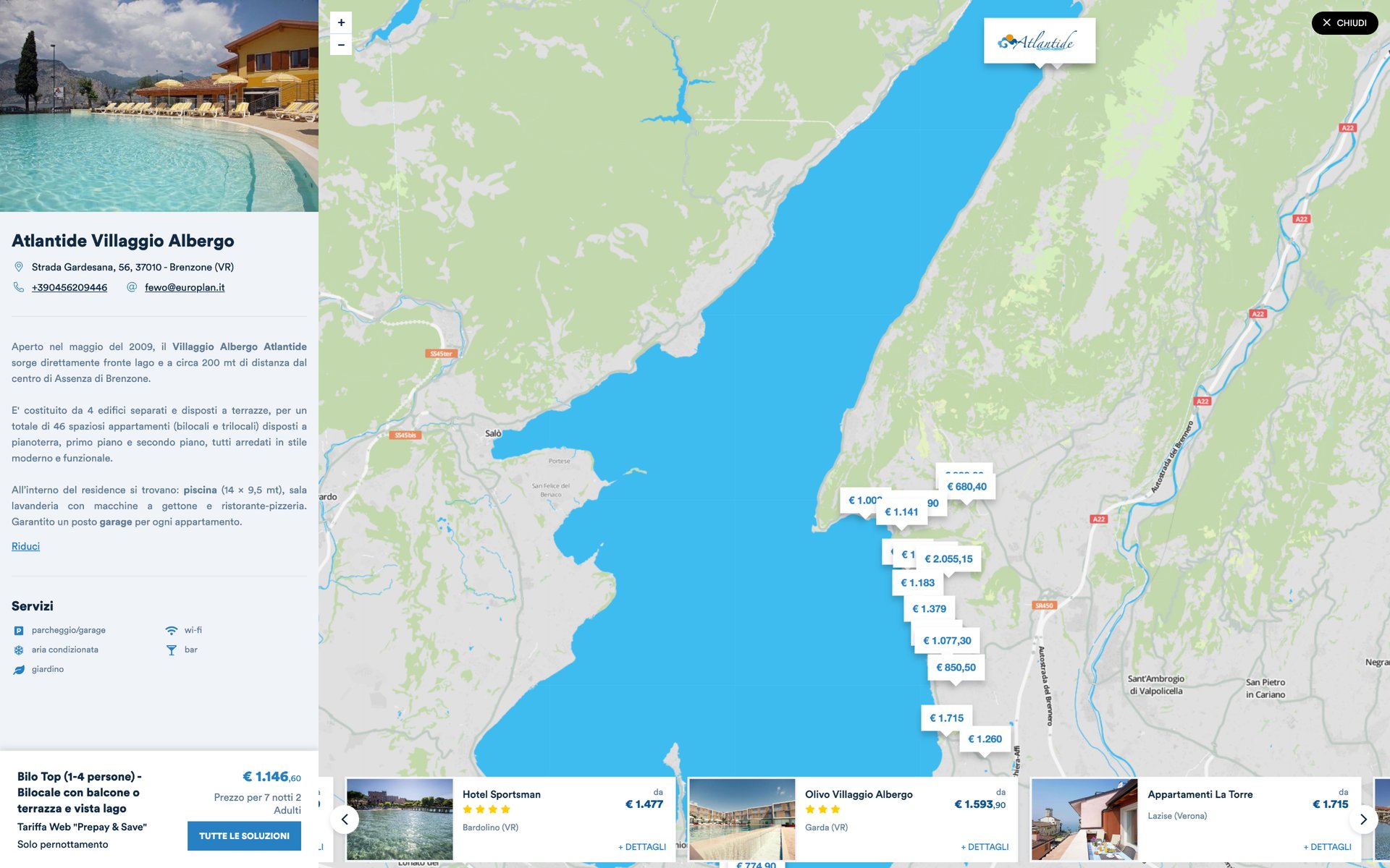 visualizzazione su mappa